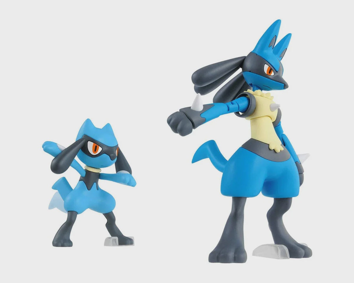 Bandai Riolu & Lucario "Pokemon" Plastic Model Kit