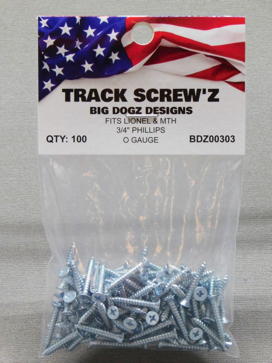 Track Screw’z 100 Count (Lionel and MTH)