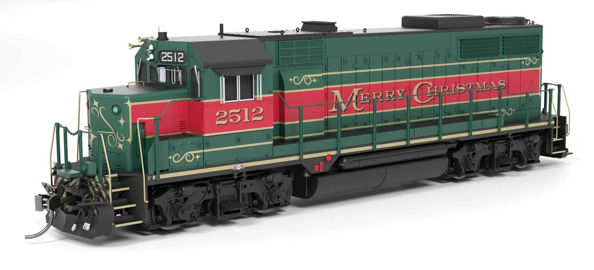 Broadway Limited HO 10025 EMD GP35, Christmas Holiday Scheme,  Paragon4 Sound/DC/DCC, with Holiday Sounds