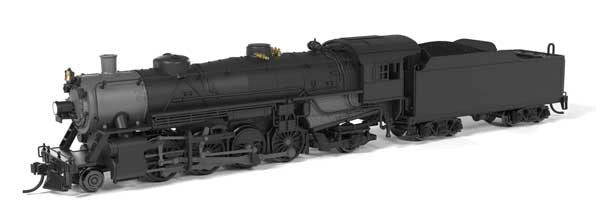 Broadway Limited N USRA 2-8-2 Light Mikado - Sound and DCC - Paragon4(TM) -- Painted, Unlettered (black)