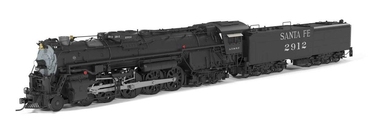Broadway Limited 10105 HO Class 2900 4-8-4 - Standard DC - Brass-Hybrid -- Santa Fe #2921 (As-Built Appearance, black graphite)