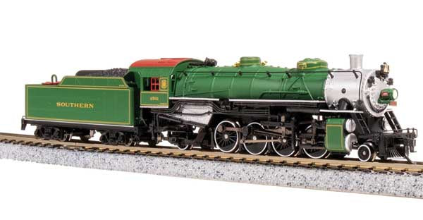 Broadway Limited 10124 N USRA 2-8-2 Light Mikado - Sound and DCC - Paragon4(TM) -- Southern Railway #4501 (2026 Appearance, green, silver)