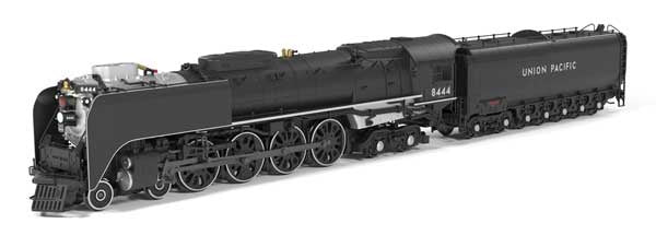 Broadway Limited HO Class FEF-3 4-8-4 - Sound and DCC - PBroadway Limited HO ARAgon4(TM) -- Union Pacific #8444 (1973-1987 Excursion Scheme; black, graphite)