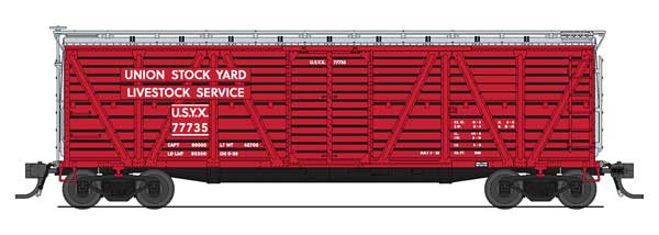 Broadway Limited Union Stock Yards Stock Car, Hog Sounds, HO - BLI5891
