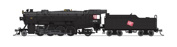 Broadway Limited N USRA Mikado Heavy Paragon 3, MILW #376 - BLI5957