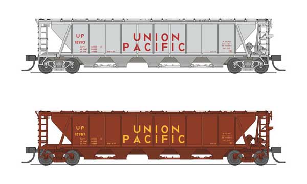 Broadway Limited N H32 Covered Hopper, UP (2-pack) - BLI7263