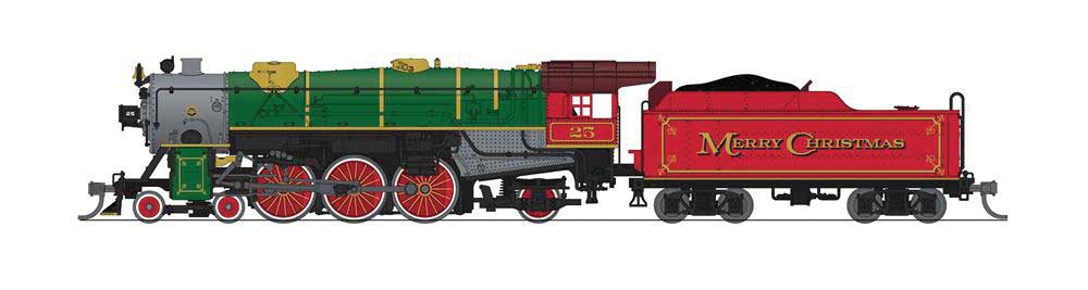 USRA 4-6-2 Heavy Pacific - Sound and DCC - Paragon4(TM) -- Merry Christmas (green, red, graphite)
