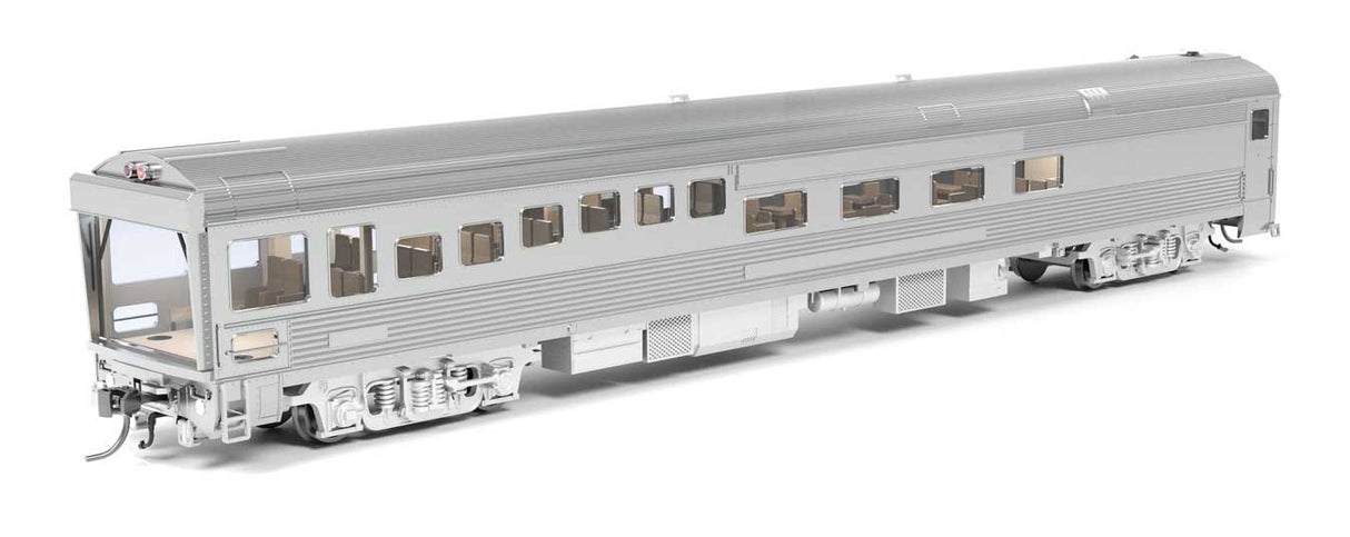 Broadway Limited HO Track Inspection Theater Car - Ready to Run -- Painted, Unlettered (stainless)