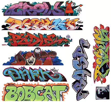 Blair Line N Mega Set Modern "Tagger" Graffiti Decals -- #9 pkg(9)