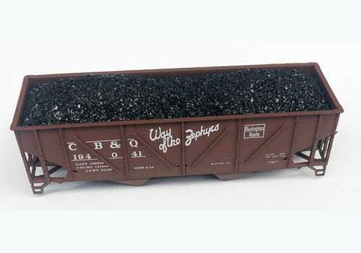 Real Coal Load 2-Pack -- Fits WalthersMainline(R) 50-Ton War Emergency 2-Bay Hopper