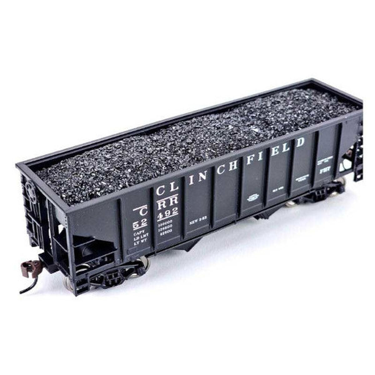 Real Coal Load 2-Pack -- Fits WalthersTrainline(R) 50 2-Bay Hopper