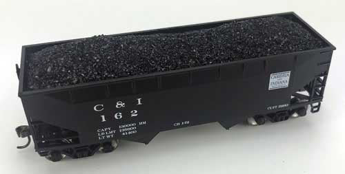 Real Coal Load 2-Pack -- Fits Athearn 2-Bay Hopper