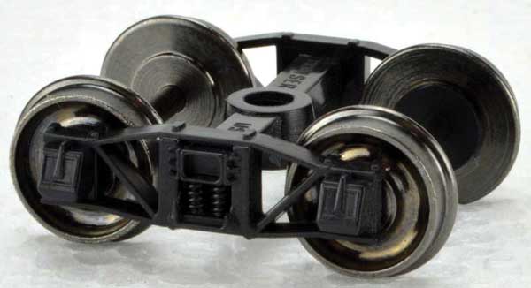 Bowser Arch Bar Trucks with Metal Wheels -- 1 Pair - BOW40195