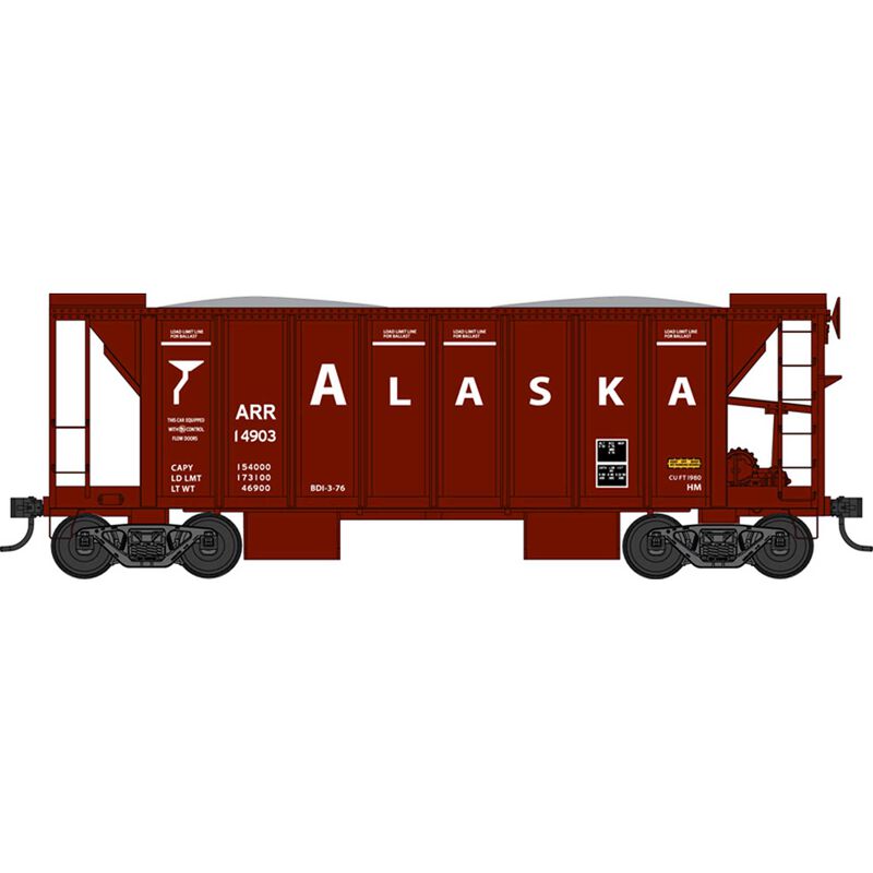 Bowser HO 70 Ton 2 Ballast Car w/ Side Chutes, AR 14909 - BOW42781