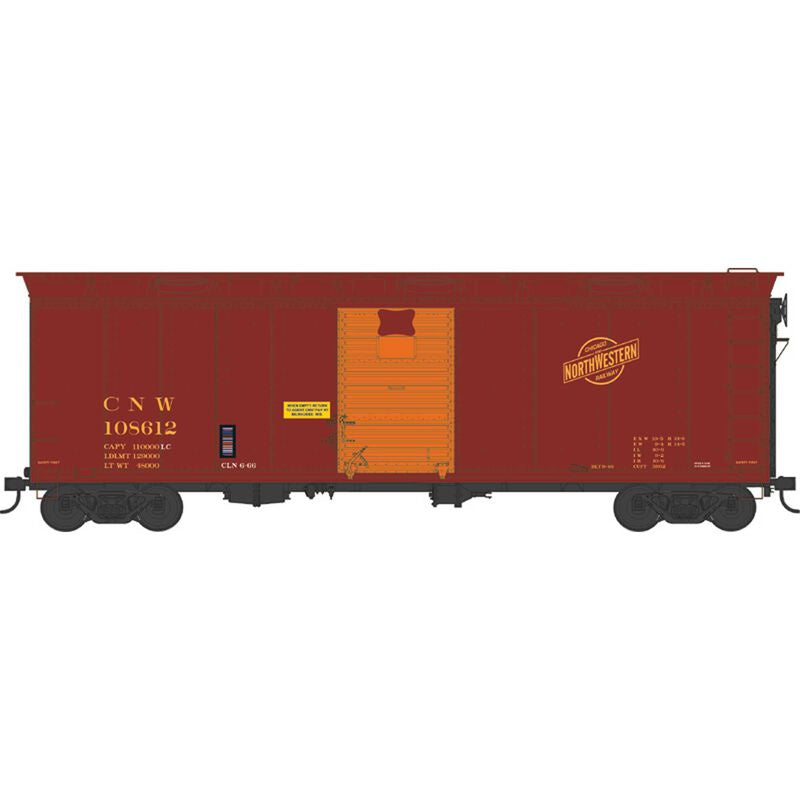 HO 40ft Boxcar C&NW w/ Hatches #108610