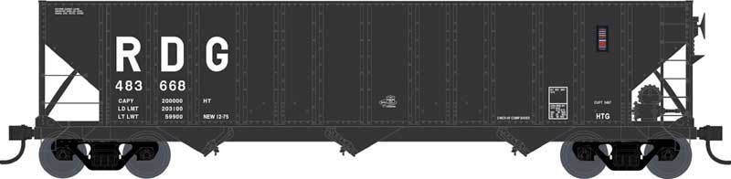 Bowser HO H-43 100 Ton Hopper Reading #484213