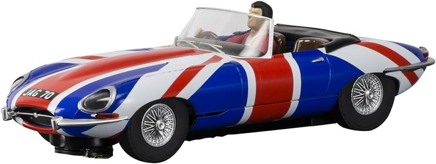 Scalextric JAGUAR E-TYPE UNON JACK - C3878