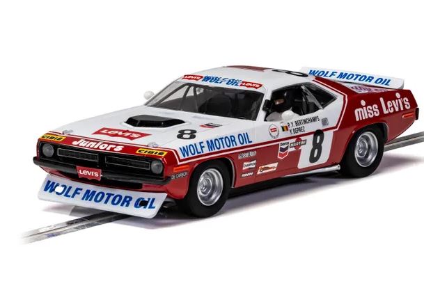 Scalextric C4247 Chrysler Hemicuda - Spa 24 Hours 1973 - Bertinchamps & Deprez, Red/White