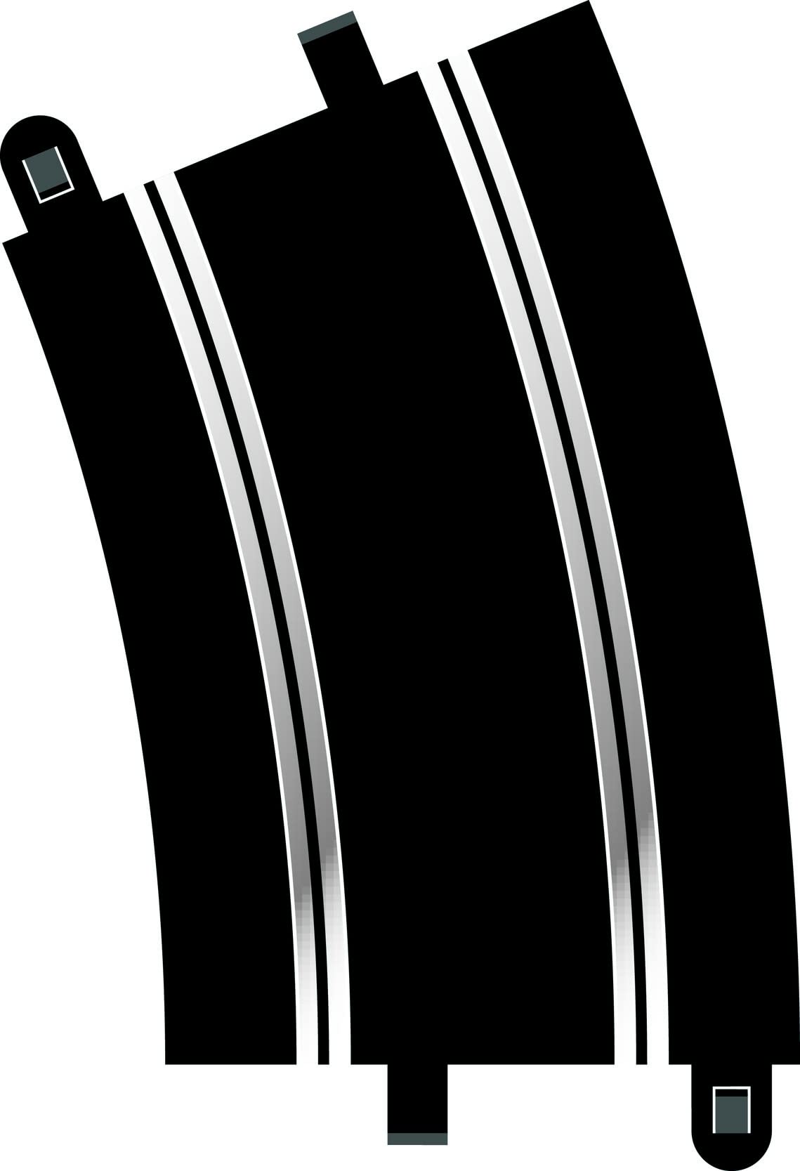 Scalextric C8235 Sport Racing Track - R4 Outer Curve 22.5 Arc - 2 pcs