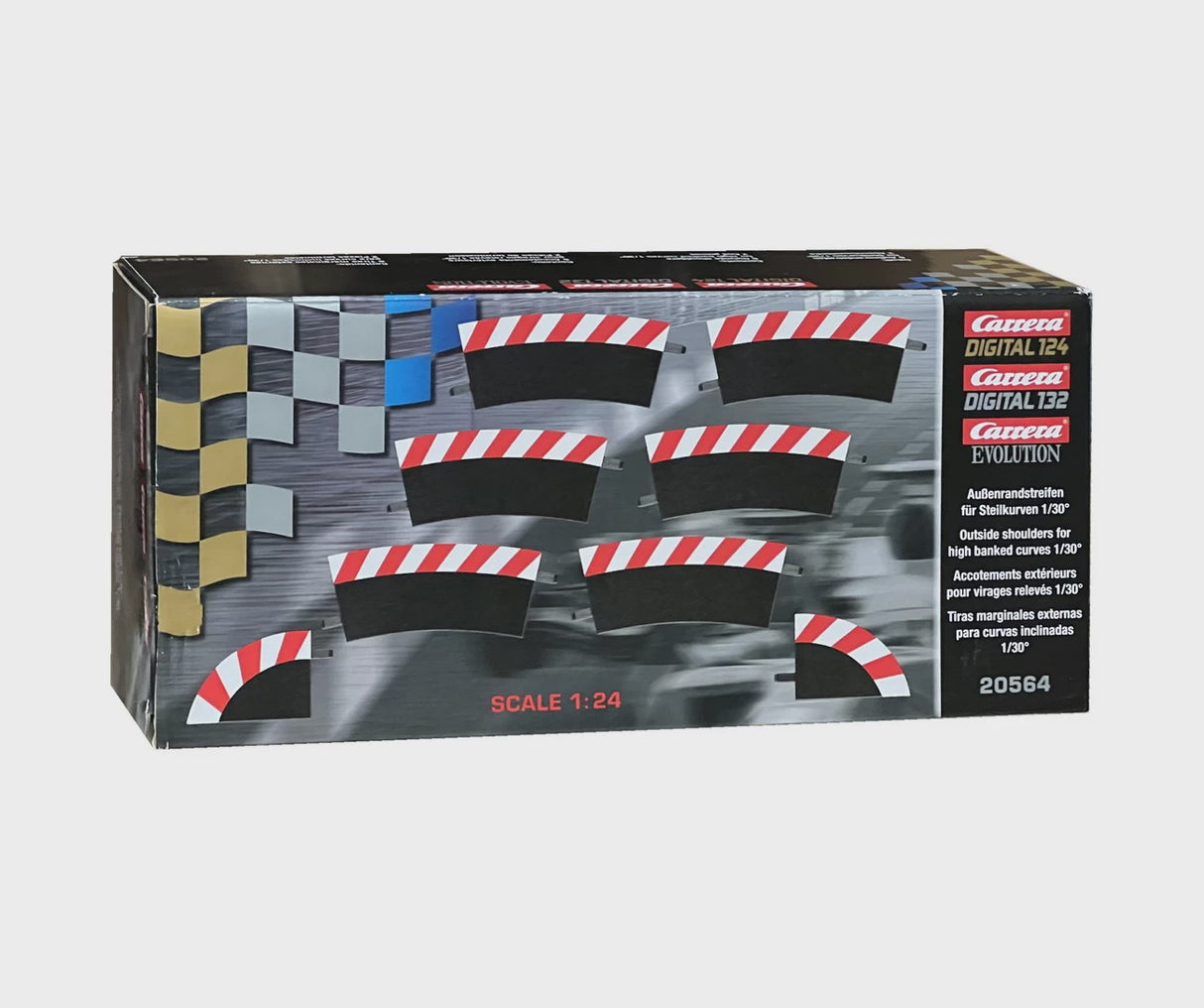 Carrera 20564 Outside Shoulders for High Banked Curve 1/30° - CAR20564