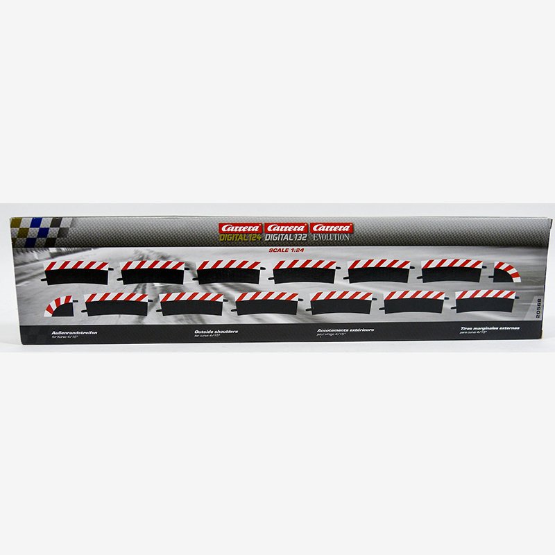 Carrera Outside shoulder Curve 4/15° (12), end piece (2) - CAR20568