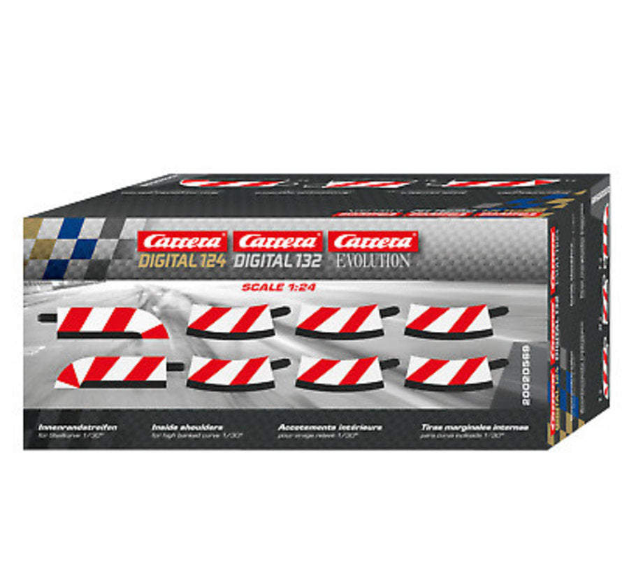 Carrera Inside shoulder high banked curve 1/30° (6), end piece (2) - CAR20569