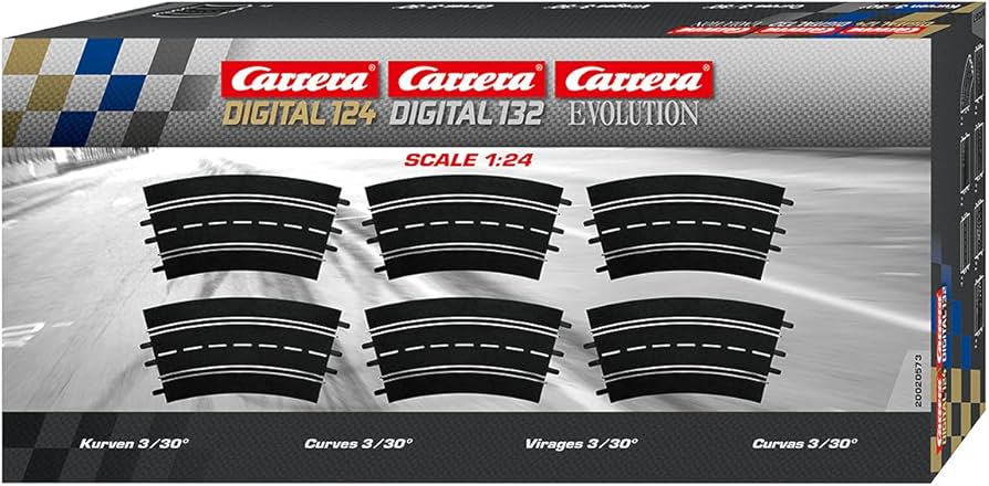 Carrera Curve 3/30, 6 pcs, Digital 124/132 and Analog - CAR20573
