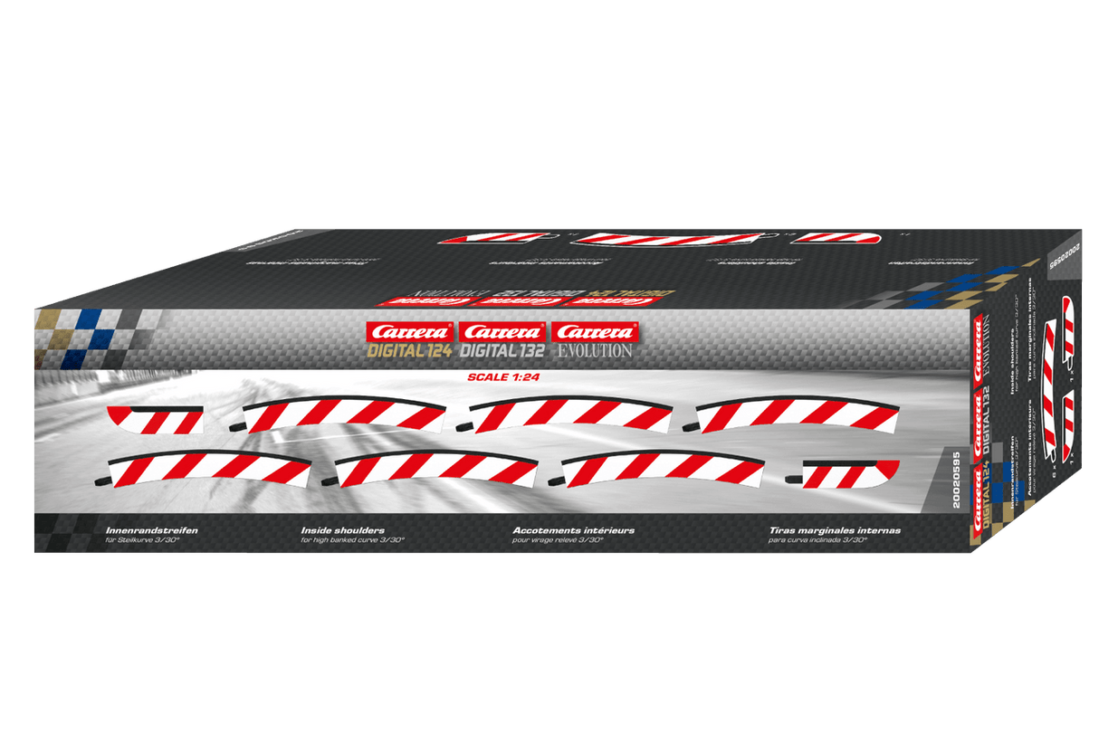Carrera 20595 Inside Shoulder Banked Curve 3/30 - CAR20595