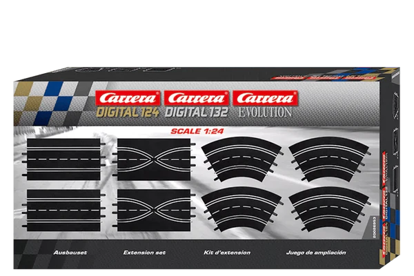 Carrera Extension set (2 straights, 2 lane change sections, 4 curves 1/60°) - CAR26953