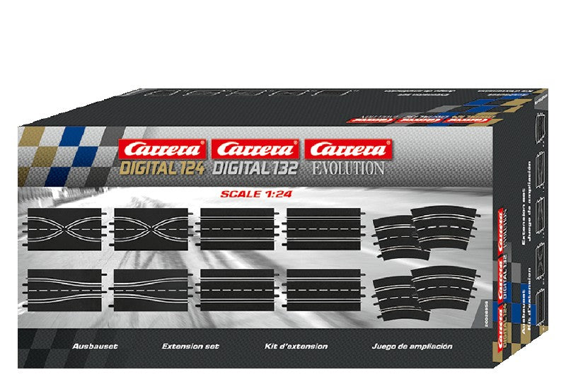 Carrera Extension set (4 straights, 2 lane change sections 2 chicanes, 4 curves 2/30°) - CAR26956