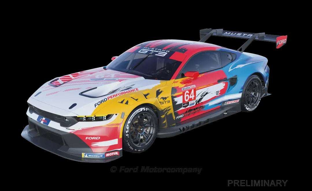 Carrera 1:32 Evolution Slot Car - Ford Mustang GT3 "Champion Spirit, No.64" #27807