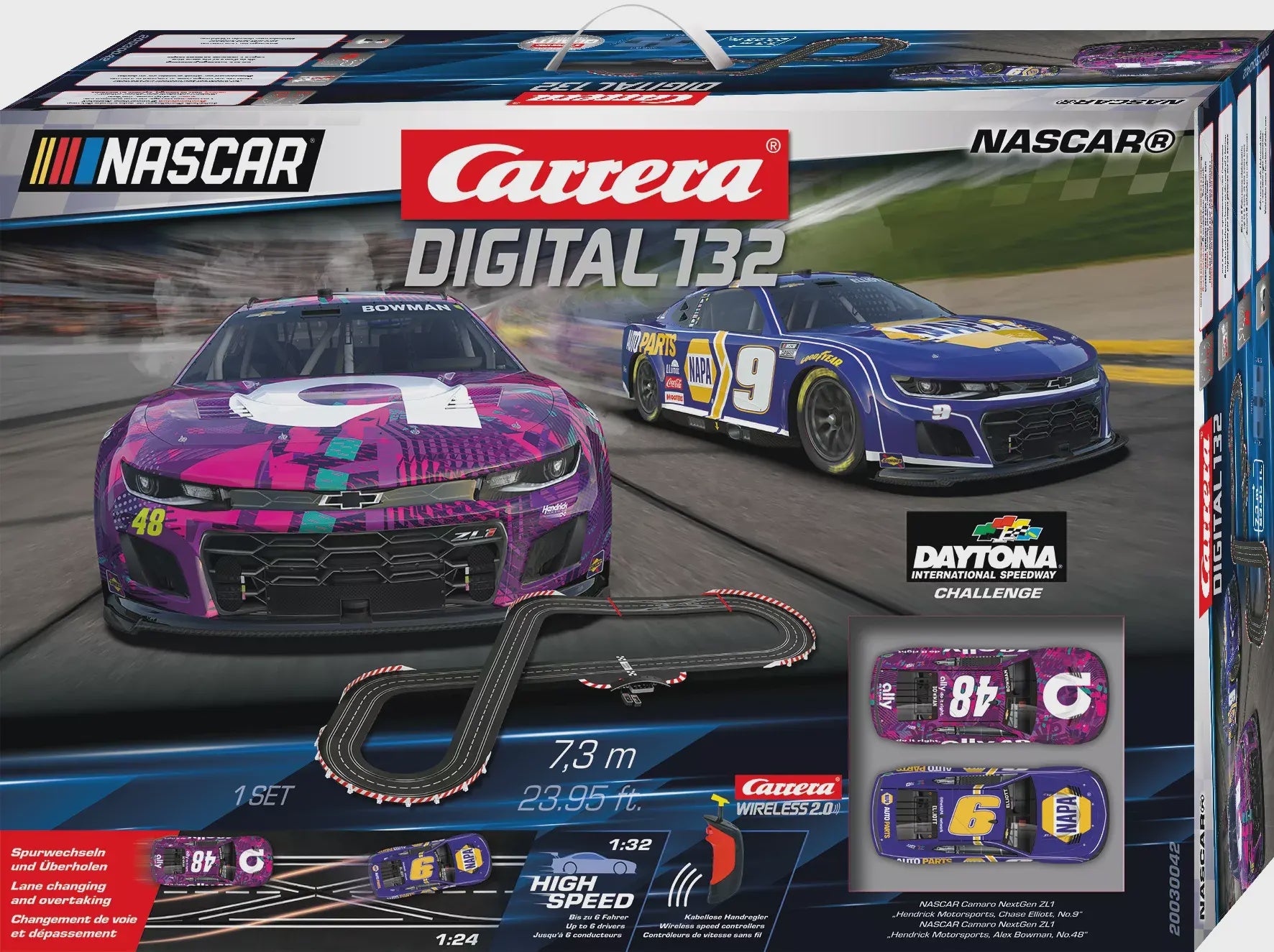 CARERA DIGITAL 132 DAYTONA スロットカー+別売13点付 Carrera Digital 1:32 NASCAR Daytona Challenge Slot Car Set