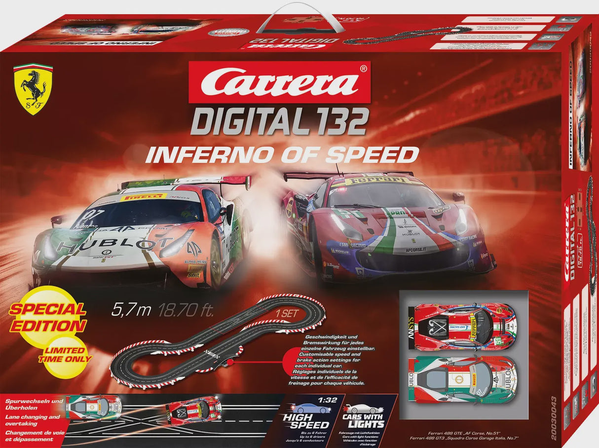 Carrera Digital 1:32 Inferno of Speed Slot Car Set