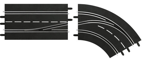 Carrera Lane Change Right Curve, In to Out - CAR30364