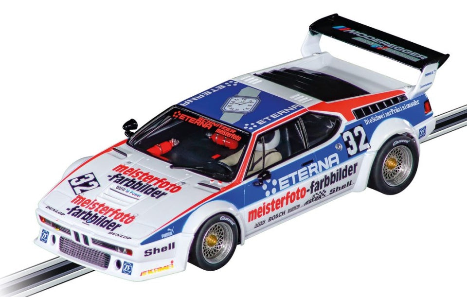 Carrera 32079 Digital 1:32 Slot Car - BMW M1 Procar "Moderegger Race and Classics, No.32" #32080