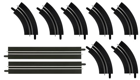 Carrera Single lane straights & curves extension set - CAR61657