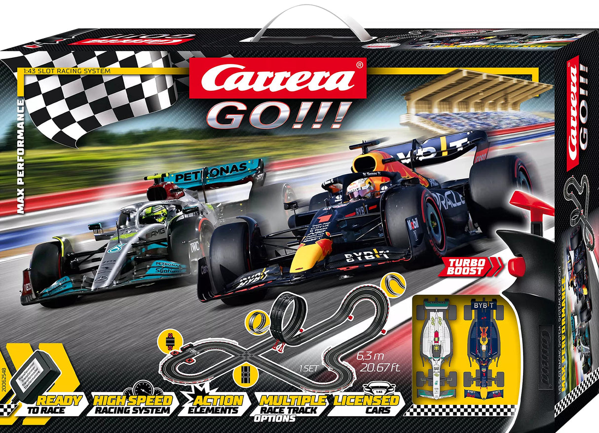 Carrera 62548 Max Performance Slot Set, GO!!! 1/43 - CAR62548