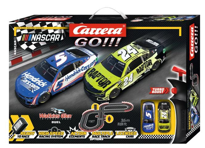 Carrera Go!!! NASCAR Watkins Glen Duel Slot Car Set