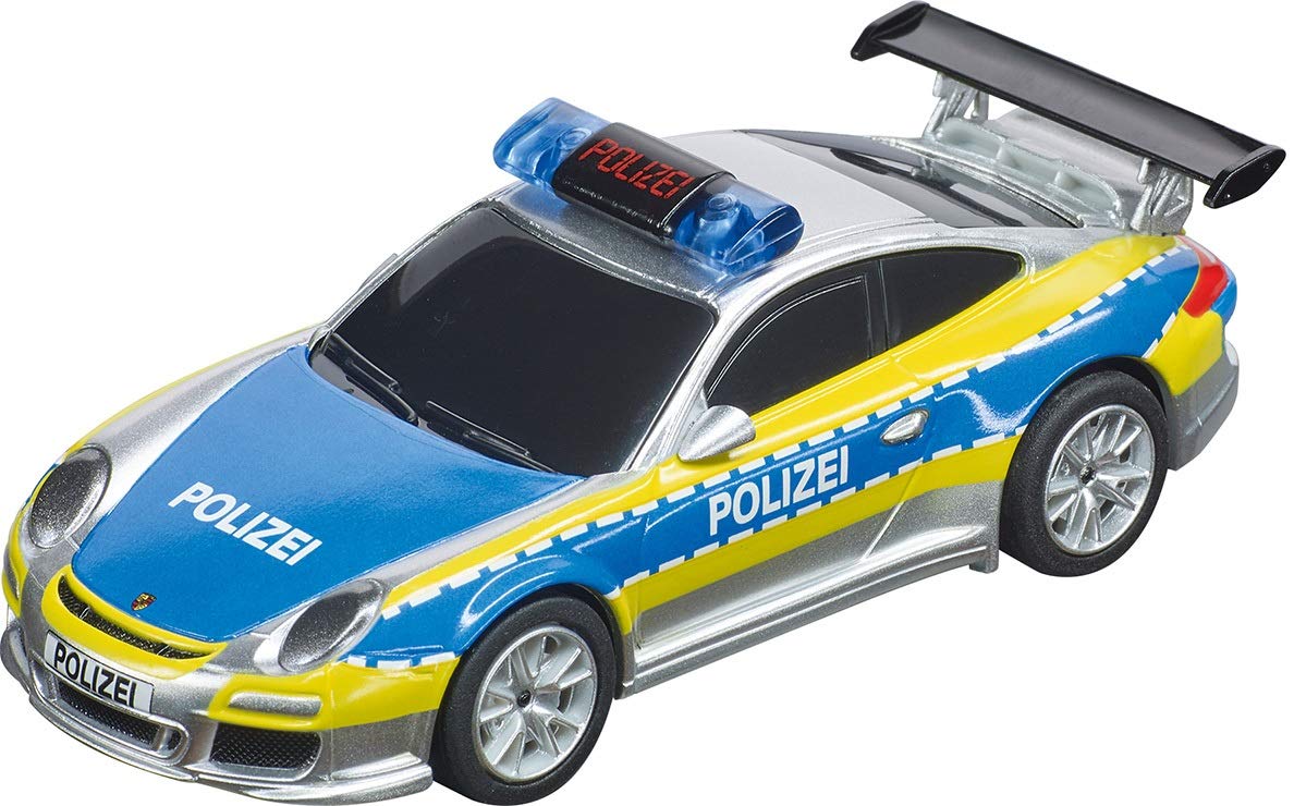 Carrera Porsche 911 "Polizei" (silber/blau/neon gelb) - CAR64174