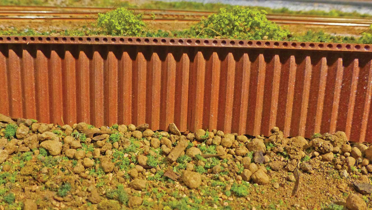 Chooch Flexible Steel Cribbing Sheet -- Medium for HO Scale: 3-3/4 x 12"