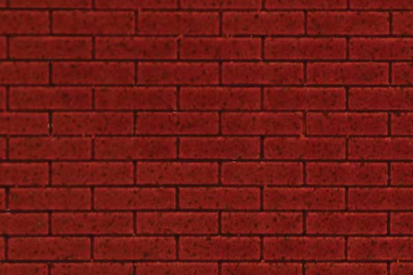 Chooch Flexible Dark Red Brick Pavers Sheet pkg(2) -- Large for HO, S &amp; O Scales 3-3/4 x 12" 9.5 x 30.5cm - CHO8671