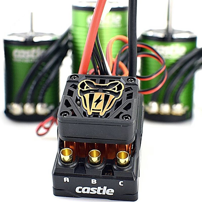 Castle Creations COPPERHEAD 10 SENSORED 1412-2100KV 5mm COMBO - CSE010016615