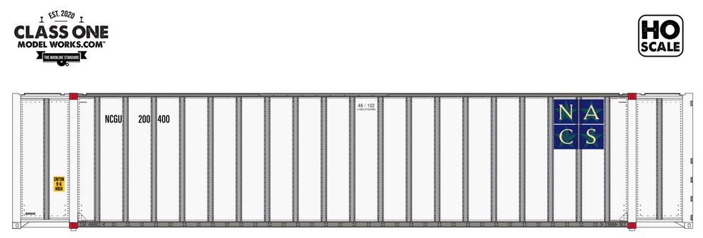 Class One Model Works HYUNDAI 48' EXTERIOR POST CONTAINER - N AMERICAN CONTAINER SYSTEM - NCGU 282566 / 600120 - CT00203