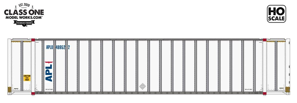 Class One Model Works HYUNDAI 48' EXTERIOR POST CONTAINER - AMERICAN PRESIDENT LINES - APLU 492689 / 493227 - CT00213