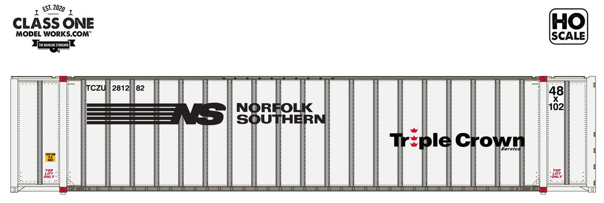 Class One Model Works MONON 48' EXTERIOR POST CONTAINER - NORFOLK SOUTHERN TC - TCZU 281105 - CT00316