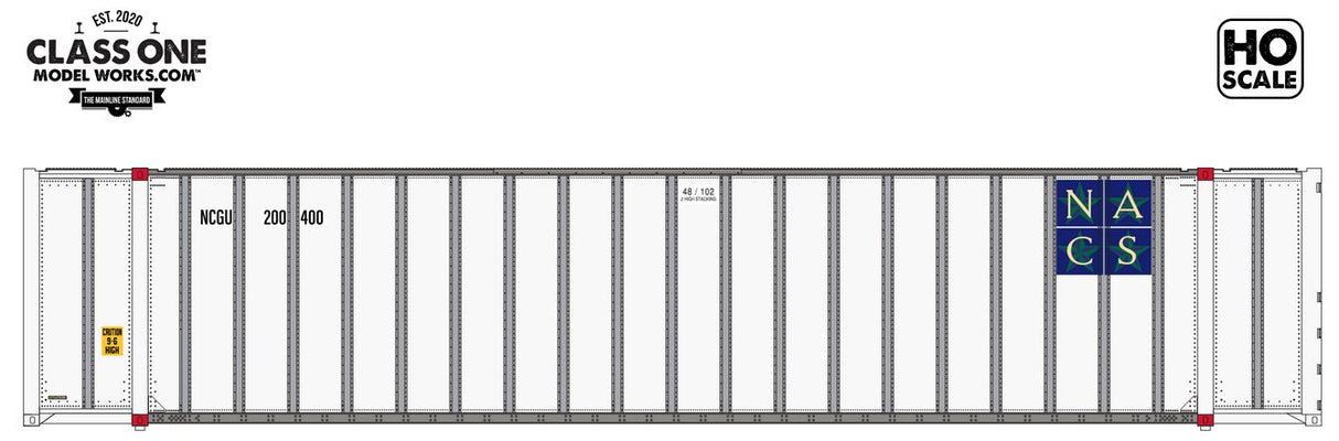 Class One Model Works HYUNDAI 48' EXTERIOR POST CONTAINER - N AMERICAN CONTAINER SYSTEM - NCGU 200714 - CT00506