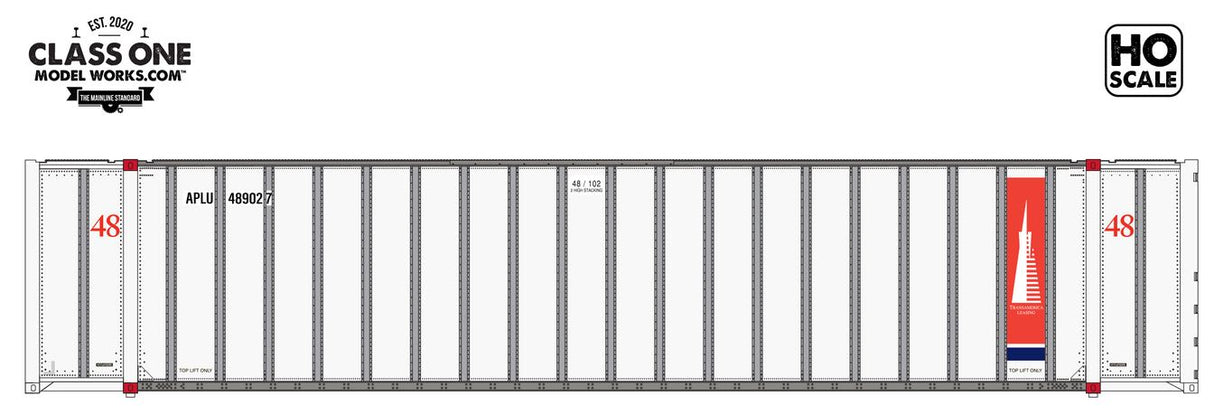 Class One Model Works HYUNDAI 48' EXTERIOR POST CONTAINER - TRANSAMERICA LEASING - APLU 489032 - CT00512