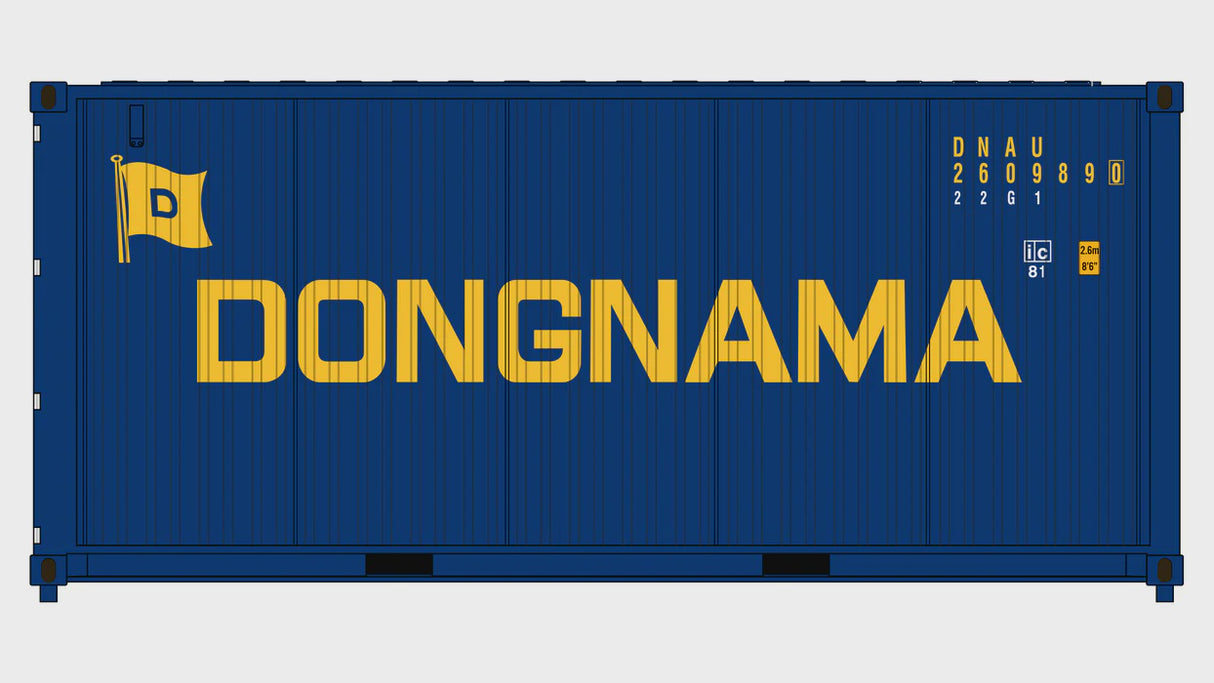 Class One Model Works HO 3-Pack CIMC 20' Corrugated Containers - Dongnama Shipping