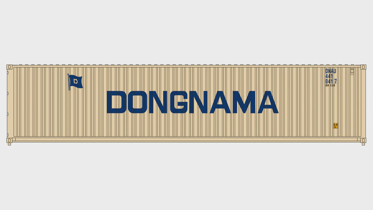 Class One Model Works HO 3-Pack CIMC 40' Corrugated Containers - Dongnama Shipping