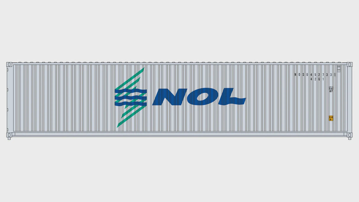 Class One Model Works HO 3-Pack CIMC 40' Corrugated Containers - Neptune Orient Lines